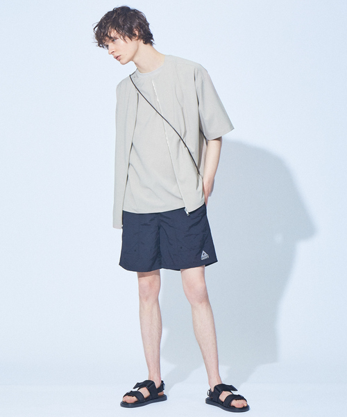 MYSELF ABAHOUSE（マイセルフアバハウス）の「【MYSELF ABAHOUSE】POLYTOROTEX ジップシャツ（シャツ/ブラウス・メンズ・ライトブラウン/ベージュ/グレー/ブラック・48/46）」の15枚目の写真