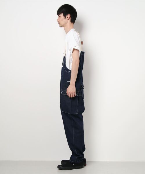 aimoha（アイモハ）の「【S'more】アウトドアアパレル デニム サロペット（サロペット/オーバーオール・メンズ・ネイビー・XX-LARGE/LARGE/MEDIUM/X-LARGE）」の3枚目の写真