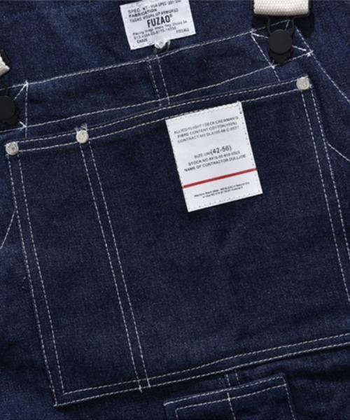 aimoha（アイモハ）の「【S'more】アウトドアアパレル デニム サロペット（サロペット/オーバーオール・メンズ・ネイビー・XX-LARGE/LARGE/MEDIUM/X-LARGE）」の4枚目の写真