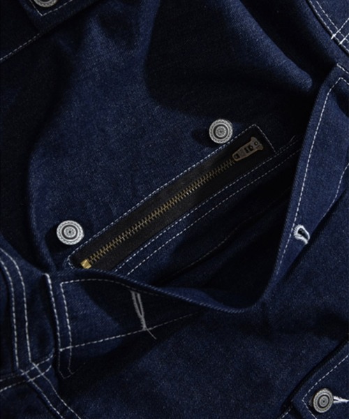 aimoha（アイモハ）の「【S'more】アウトドアアパレル デニム サロペット（サロペット/オーバーオール・メンズ・ネイビー・XX-LARGE/LARGE/MEDIUM/X-LARGE）」の9枚目の写真