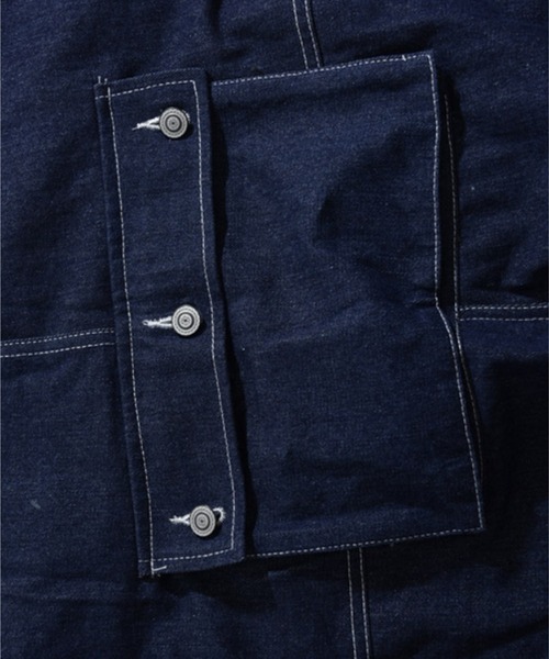 aimoha（アイモハ）の「【S'more】アウトドアアパレル デニム サロペット（サロペット/オーバーオール・メンズ・ネイビー・XX-LARGE/LARGE/MEDIUM/X-LARGE）」の10枚目の写真