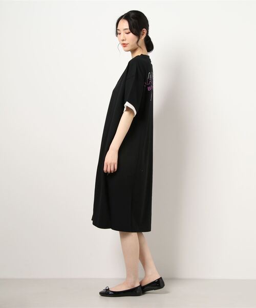 KANGOL（カンゴール）の「【KANGOL】フェイクレイヤードワンピース（ワンピース・レディース・ベージュ/ブラック・L/M）」の3枚目の写真