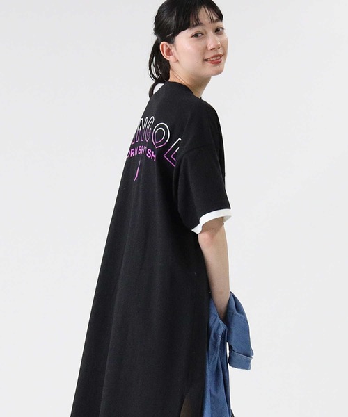 KANGOL（カンゴール）の「【KANGOL】フェイクレイヤードワンピース（ワンピース・レディース・ベージュ/ブラック・L/M）」の2枚目の写真