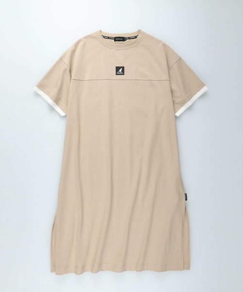 KANGOL（カンゴール）の「【KANGOL】フェイクレイヤードワンピース（ワンピース・レディース・ベージュ/ブラック・L/M）」の7枚目の写真