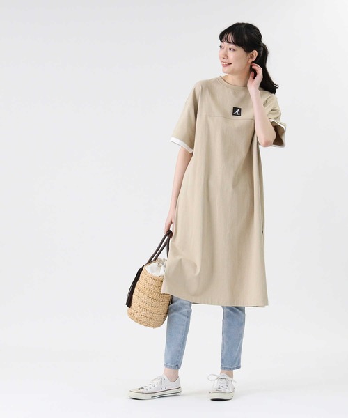 KANGOL（カンゴール）の「【KANGOL】フェイクレイヤードワンピース（ワンピース・レディース・ベージュ/ブラック・L/M）」の21枚目の写真