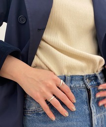 ANGIE | シルバーウェーブリング(リング)