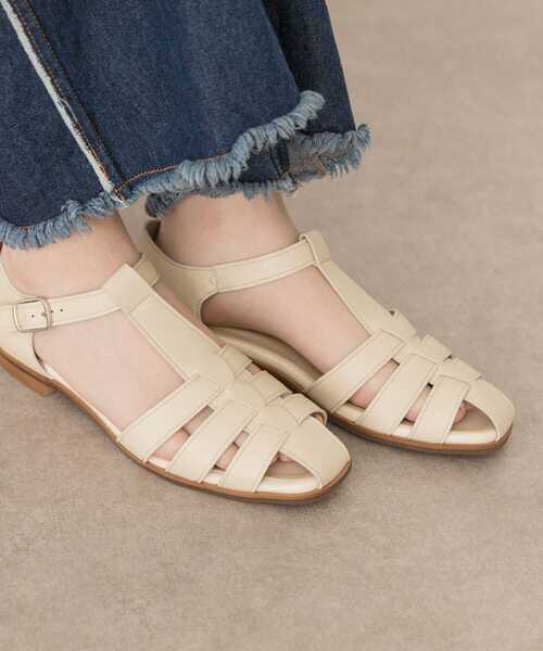 RODE SKO（ロデスコ）の「『MADE IN JAPAN』ERNESTA グルカサンダル（サンダル・レディース・ホワイト/ブラック・38/37）」の4枚目の写真