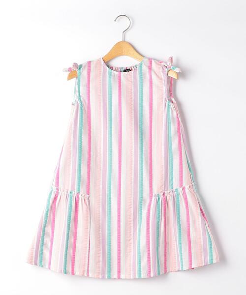 キッズ Tj Glr ストライプワンピース ワンピース Green Label Relaxing グリーンレーベルリラクシング のファッション通販 Zozotown