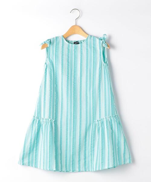 ストライプワンピース ワンピース Green Label Relaxing グリーンレーベルリラクシング のファッション キッズ Glr Label Green Glr Tj