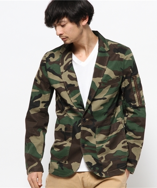 WEGO(ウィゴー)の「WEGO/ミリタリーテーラードジャケット(テーラードジャケット・メンズ・カーキ/その他1・MEDIUM/LARGE)」の4枚目の写真