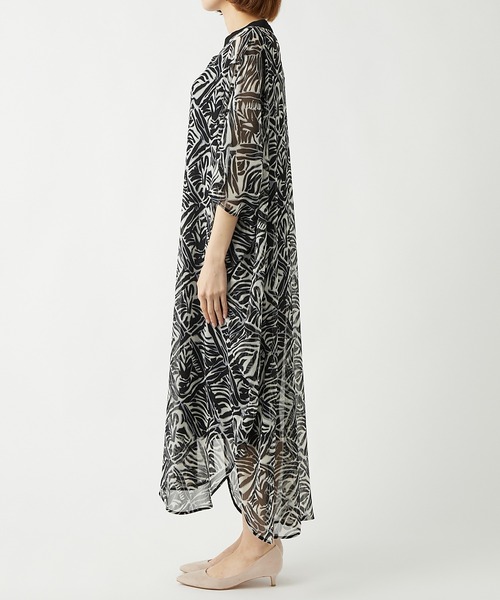 RIVE DROITE（リヴドロワ）の「モロッカンプリントシアーワンピース（ワンピース・レディース・ブラック/ブラウン・FREE）」の12枚目の写真