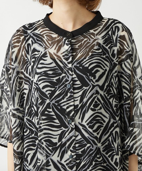 RIVE DROITE（リヴドロワ）の「モロッカンプリントシアーワンピース（ワンピース・レディース・ブラック/ブラウン・FREE）」の14枚目の写真