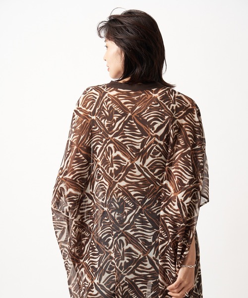 RIVE DROITE（リヴドロワ）の「モロッカンプリントシアーワンピース（ワンピース・レディース・ブラック/ブラウン・FREE）」の22枚目の写真