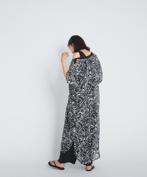 セール モロッカンプリントシアーワンピース ワンピース Rive ワンピース Rive Droite リヴドロワ のファッション