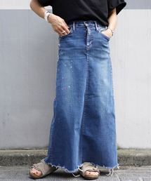 surt | SURT（サート）ペイントロングスカート(デニムスカート)