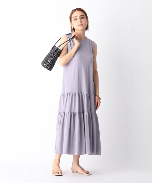 セール 強撚バックリボンロングワンピース ワンピース Opaque Clip オペークドットクリップ のファッション通販 Zozotown