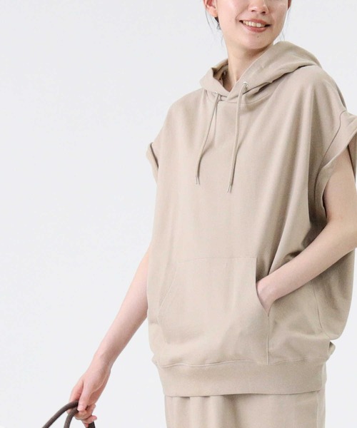 RAG MACHINE（ラグマシーン）の「【RAG MACHINE】ノースリーブパーカー（パーカー・レディース・オリーブ/ブラック/ライトブラウン・M/S/L）」の8枚目の写真