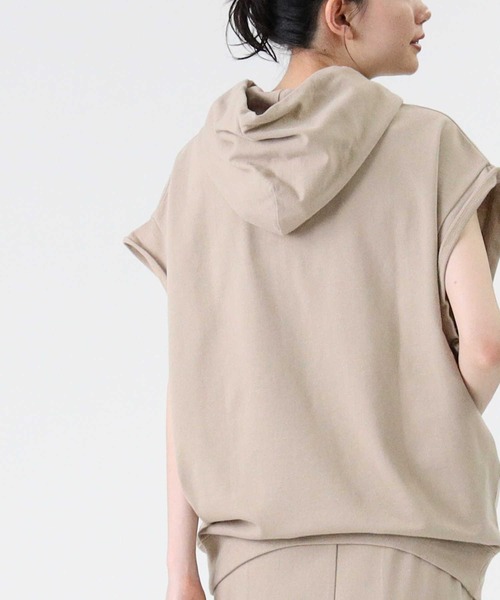 RAG MACHINE（ラグマシーン）の「【RAG MACHINE】ノースリーブパーカー（パーカー・レディース・オリーブ/ブラック/ライトブラウン・M/S/L）」の9枚目の写真