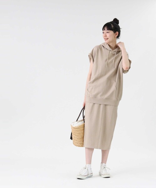 RAG MACHINE（ラグマシーン）の「【RAG MACHINE】ノースリーブパーカー（パーカー・レディース・オリーブ/ブラック/ライトブラウン・M/S/L）」の10枚目の写真