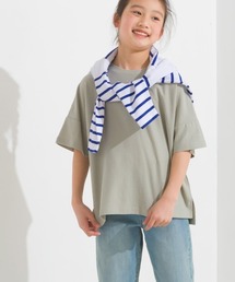 OMNES | キッズ梨地ビッグボックス半袖Tシャツ(Tシャツ/カットソー)