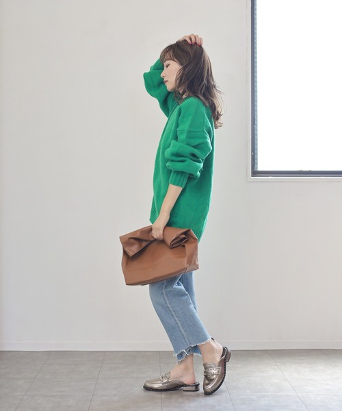 SESTO（セスト）の「スタッズデザインのコインローファーミュールスリッパサンダル（スリッポン・レディース・ブラック/シルバー系その他・LL/3L/S/M/L）」の20枚目の写真