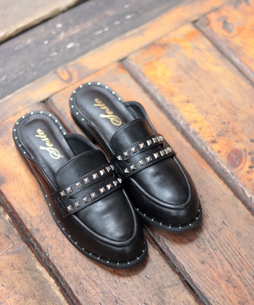   バックル ロゴ ローファー スライド ミュール SALE PRANK PROJECT ローファー ローファーミュール / Loafer Mules