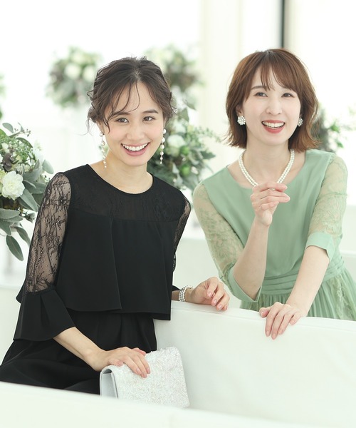 PourVous(プールヴー)の「ワイドパンツ フォーマル お呼ばれ ロング丈&結婚式 ドッキング風 オールインワン パーティー パンツドレス オケージョンドレス 七五三 ママ お宮参り 学校行事 二次会 成人式 (パンツドレス・レディース・ライトグレー/ブラック/ラベンダー/ネイビー/チャコール・M)」の12枚目の写真