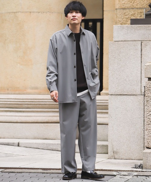 SENSE OF PLACE by URBAN RESEARCH（センスオブプレイスバイアーバンリサーチ）の「『セットアップ対応』ワイドスラックス（その他パンツ・メンズ・ライトベージュ/ブラック/ブラウン/グレー・SMALL/MEDIUM/LARGE）」の8枚目の写真