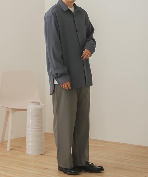 SENSE OF PLACE by URBAN RESEARCH（センスオブプレイスバイアーバンリサーチ）の「『セットアップ対応』ワイドスラックス（その他パンツ・メンズ・ライトベージュ/ブラック/ブラウン/グレー・SMALL/MEDIUM/LARGE）」の10枚目の写真