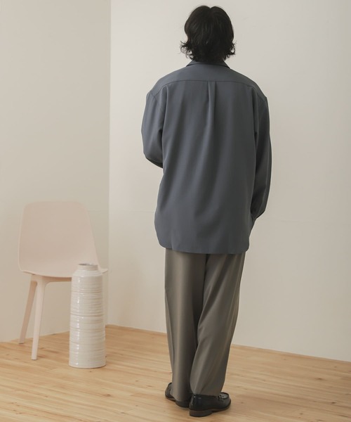 SENSE OF PLACE by URBAN RESEARCH（センスオブプレイスバイアーバンリサーチ）の「『セットアップ対応』ワイドスラックス（その他パンツ・メンズ・ライトベージュ/ブラック/ブラウン/グレー・SMALL/MEDIUM/LARGE）」の12枚目の写真