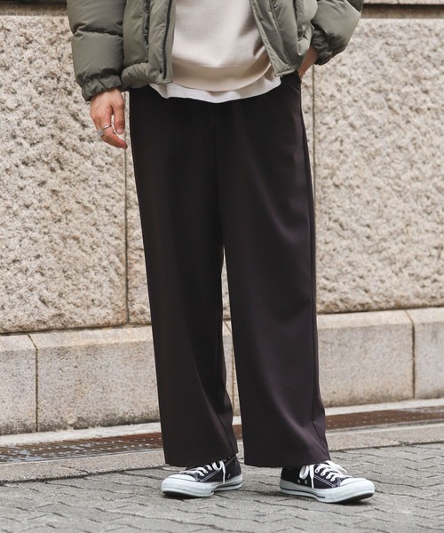 SENSE OF PLACE by URBAN RESEARCH（センスオブプレイスバイアーバンリサーチ）の「『セットアップ対応』ワイドスラックス（その他パンツ・メンズ・ライトベージュ/ブラック/ブラウン/グレー・SMALL/MEDIUM/LARGE）」の18枚目の写真