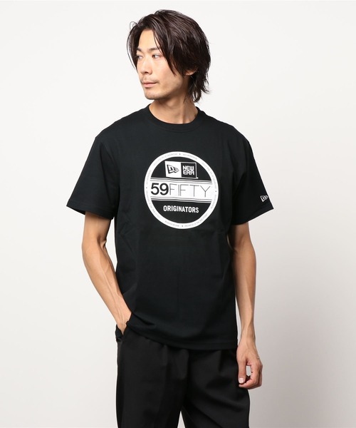 NEW ERA（ニューエラ）の「【NEW ERA】コットン Tシャツ バイザーステッカー レギュラーフィット [BSC]（Tシャツ/カットソー・メンズ・ブラック/ホワイト・M/L/XL/S）」の5枚目の写真