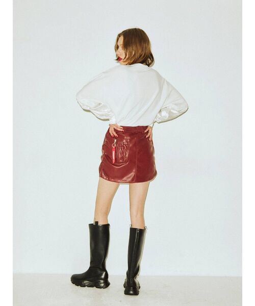 jouetie（ジュエティ）の「2WAYドッキングロンT（Tシャツ/カットソー・レディース・ライトブルー/ブラック/オフホワイト・MEDIUM）」の21枚目の写真