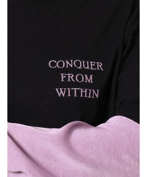 jouetie（ジュエティ）の「2WAYドッキングロンT（Tシャツ/カットソー・レディース・ライトブルー/ブラック/オフホワイト・MEDIUM）」の11枚目の写真