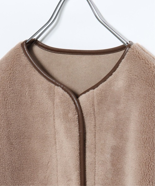 ikka（イッカ）の「リバーシブルフェイクムートンコート（ムートンコート・レディース・オフホワイト/スモークグレー/オリーブ・M/L）」の11枚目の写真