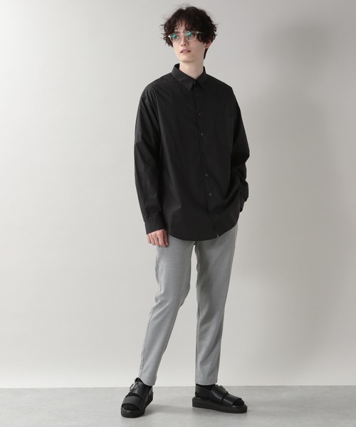RAGEBLUE（レイジブルー）の「ブロード無地/セミロングシャツ/203114（シャツ/ブラウス・メンズ・ホワイト/ブラック/ベージュ・MEDIUM/LARGE）」の4枚目の写真