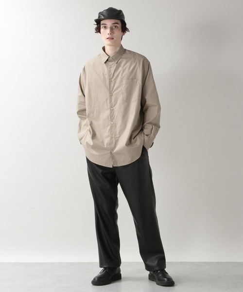 RAGEBLUE（レイジブルー）の「ブロード無地/セミロングシャツ/203114（シャツ/ブラウス・メンズ・ホワイト/ブラック/ベージュ・MEDIUM/LARGE）」の18枚目の写真