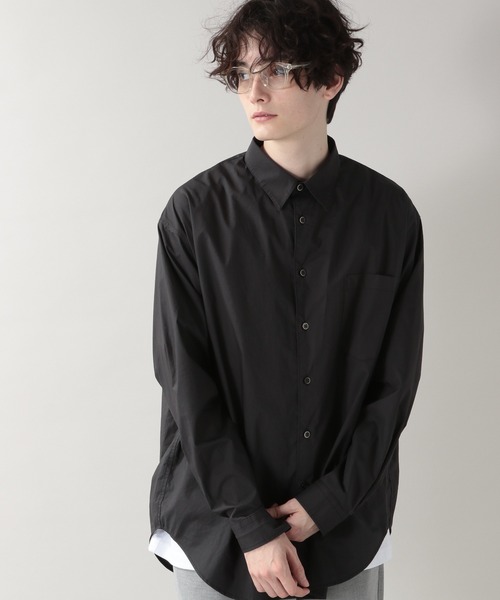 RAGEBLUE（レイジブルー）の「ブロード無地/セミロングシャツ/203114（シャツ/ブラウス・メンズ・ホワイト/ブラック/ベージュ・MEDIUM/LARGE）」の10枚目の写真