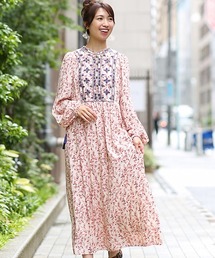 チチカカ | リーフプリントバロチ風ワンピース(ワンピース)