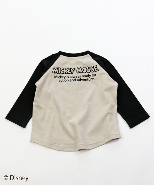 JAM & LINK（ジャムアンドリンク）の「【Disney】ミッキーマウス/ラグランロングTシャツ（Tシャツ/カットソー・キッズ・ブラック×ホワイト/グリーン系その他/ベージュ系その他・100cm/110cm/140cm/120cm/90cm/130cm）」の12枚目の写真