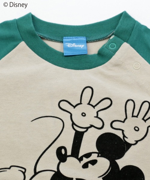 JAM & LINK（ジャムアンドリンク）の「【Disney】ミッキーマウス/ラグランロングTシャツ（Tシャツ/カットソー・キッズ・ブラック×ホワイト/グリーン系その他/ベージュ系その他・100cm/110cm/140cm/120cm/90cm/130cm）」の19枚目の写真