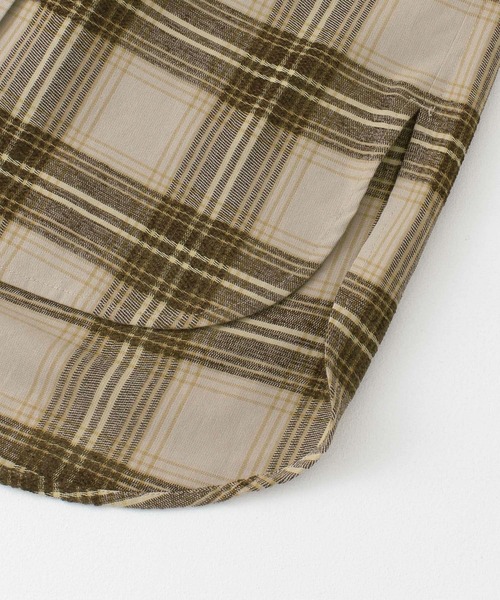 URBAN RESEARCH（アーバンリサーチ）の「モールチェックオーバーシャツ（シャツ/ブラウス・レディース・アイボリー/ベージュ系その他・FREE）」の12枚目の写真