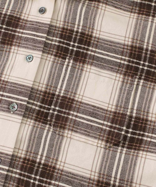 URBAN RESEARCH（アーバンリサーチ）の「モールチェックオーバーシャツ（シャツ/ブラウス・レディース・アイボリー/ベージュ系その他・FREE）」の9枚目の写真