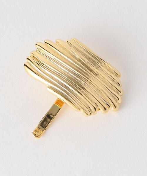 green label relaxing（グリーンレーベルリラクシング）の「【WEB限定】メタルプレート ヘアカフ ヘアゴム（ヘアゴム・レディース・シルバー/ゴールド・FREE）」の3枚目の写真