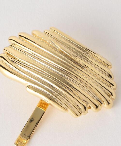 green label relaxing（グリーンレーベルリラクシング）の「【WEB限定】メタルプレート ヘアカフ ヘアゴム（ヘアゴム・レディース・シルバー/ゴールド・FREE）」の4枚目の写真