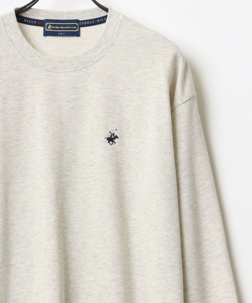 BEVERLY HILLS POLO CLUB(ビバリーヒルズポロクラブ)の「BEVERLY HILLS POLO CLUB/ビバリーヒルズポロクラブ オーバーサイズ ワンポイント ロゴ 刺繍 スウェット レディース メンズ トレーナー(スウェット・メンズ・ホワイト/チャコールグレー/ブラック/ダークグリーン/ブルー/オートミール・M/L/XL)」の4枚目の写真