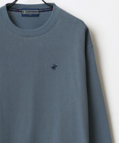 BEVERLY HILLS POLO CLUB(ビバリーヒルズポロクラブ)の「BEVERLY HILLS POLO CLUB/ビバリーヒルズポロクラブ オーバーサイズ ワンポイント ロゴ 刺繍 スウェット レディース メンズ トレーナー(スウェット・メンズ・ホワイト/チャコールグレー/ブラック/ダークグリーン/ブルー/オートミール・M/L/XL)」の6枚目の写真