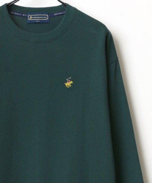 BEVERLY HILLS POLO CLUB(ビバリーヒルズポロクラブ)の「BEVERLY HILLS POLO CLUB/ビバリーヒルズポロクラブ オーバーサイズ ワンポイント ロゴ 刺繍 スウェット レディース メンズ トレーナー(スウェット・メンズ・ホワイト/チャコールグレー/ブラック/ダークグリーン/ブルー/オートミール・M/L/XL)」の5枚目の写真