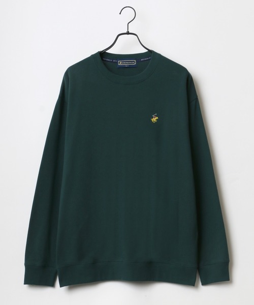 BEVERLY HILLS POLO CLUB(ビバリーヒルズポロクラブ)の「BEVERLY HILLS POLO CLUB/ビバリーヒルズポロクラブ オーバーサイズ ワンポイント ロゴ 刺繍 スウェット レディース メンズ トレーナー(スウェット・メンズ・ホワイト/チャコールグレー/ブラック/ダークグリーン/ブルー/オートミール・M/L/XL)」の12枚目の写真