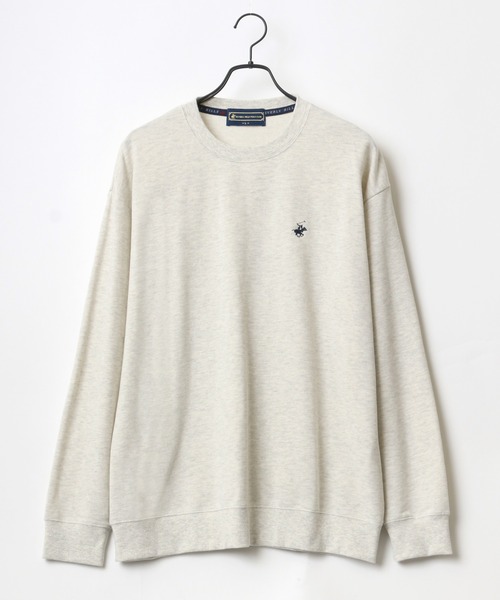 BEVERLY HILLS POLO CLUB(ビバリーヒルズポロクラブ)の「BEVERLY HILLS POLO CLUB/ビバリーヒルズポロクラブ オーバーサイズ ワンポイント ロゴ 刺繍 スウェット レディース メンズ トレーナー(スウェット・メンズ・ホワイト/チャコールグレー/ブラック/ダークグリーン/ブルー/オートミール・M/L/XL)」の10枚目の写真